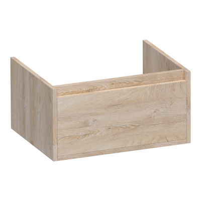 BRAUER Hope Ensemble meuble de salle de bains - 120x32x46cm - 1 tiroir - sans poignée - fermeture en douceur - avec compartiment de rangement - avec plan supérieur - forest wheat