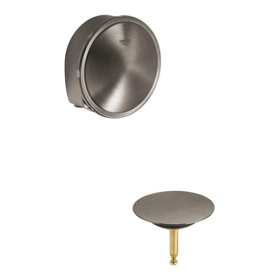 GROHE Talentofill Jeu de garnitures - pour vidage de baignoire - graphite dur brossé