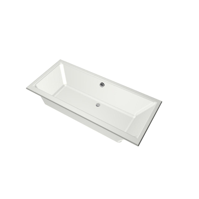 Xenz Kristal Baignoire - 180x80x48 - bonde Centrale - acrylique - blanc mat