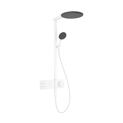 Hansgrohe Raindance alive S - showerpipe - 300 - 2jet - ecosmart - thermostaat - mat wit