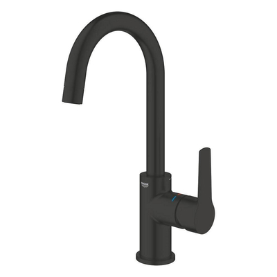 Grohe Start QuickFix Wastafelkraan - l-size - met waste - matte black (mat zwart)