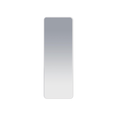 Saniclass Retro Line Oval Miroir arrondi 140x50cm cadre Blanc mat