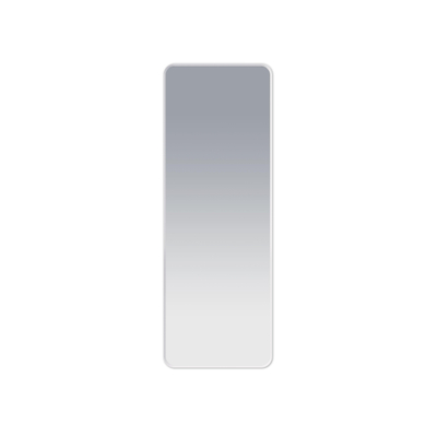 Saniclass Retro Line Rectangle Miroir - 140x50cm - rectangulaire - arrondi - cadre - blanc mat