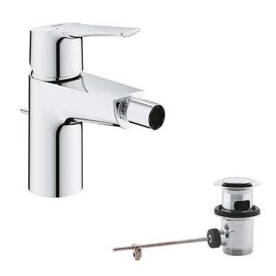 GROHE Start bidetkraan s-size met trekwaste chroom