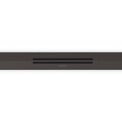 Easy drain R-line Clean Color caniveau de douche 120cm chrome noir brossé