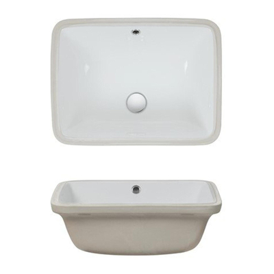 Crosswater Torino Wastafel - 51cm - inbouw - wit