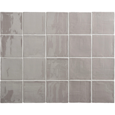 ÉCHANTILLON Par Goof Carreau mural Ancien Hollandais blanc Vintage Brillant Gris