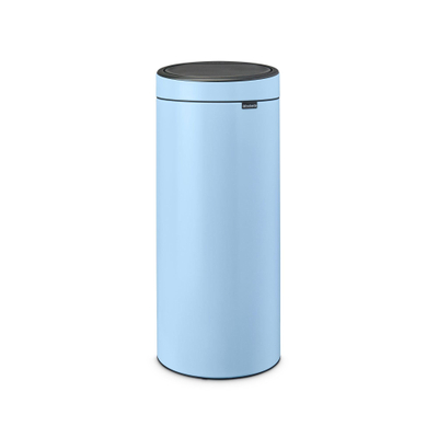 Brabantia Touch Bin Afvalemmer - 30 liter - kunststof binnenemmer - dreamy blue