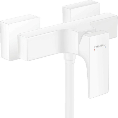 Hansgrohe Metropol Eengreeps douchemengkraan - opbouw - met rechte greep - mat wit