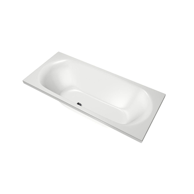 Xenz Cuba Baignoire duo - 180x80x51 - bonde au milieu - acrylique - blanc