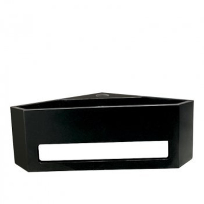 Wiesbaden Julia fontaine d'angle 35 x 35 x 16 cm solid surface noir mat