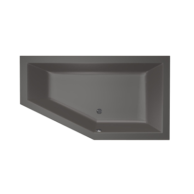 Xenz Society Baignoire d'angle - 160x90x53 - bonde Centrale - Droite - acrylique - anthracite
