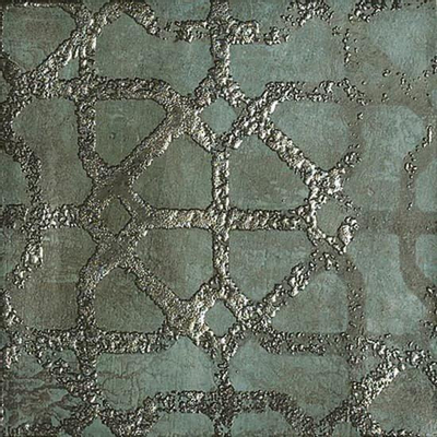 Zyx amazonia carreau de sol et de mur avec décor 14x14cm 9mm rectifié r9 porcelaine émeraude