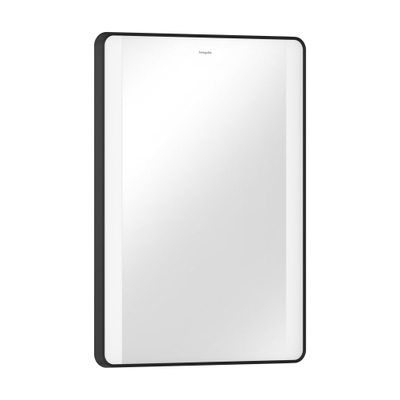 Hansgrohe Xarita Lite Q Miroir - 50x70cm - éclairage led - Vertical - interrupteur mural - Noir mat