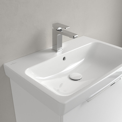 Villeroy & boch Architectura Lavabo - 44,5x65cm - avec trou de robinet - dessous rectifié - blanc alpin