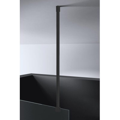 Best design nero barre de stabilisation de plafond dalis de 100 cm pour verre de 8 mm d'épaisseur noir mat