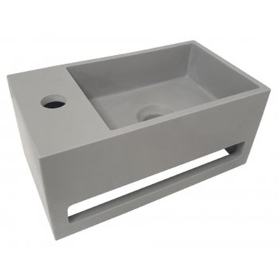 Wiesbaden Julia fontein links 35 x 20 x 16 cm solid surface betonlook