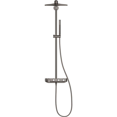 Grohe Euphoria SmartControl Cube Regendoucheset Opbouw - hoofddouche 31cm - hannddouche staaf - hard graphite (antraciet)