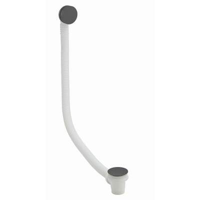Crosswater 3ONE6 Badafvoer - klikwaste - verlengd - slate gunmetal (antraciet)