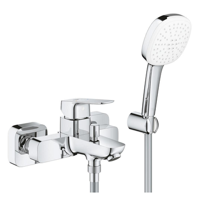 Grohe Cubeo Badmengkraan - met omstel - handdouche - doucheslang - chroom