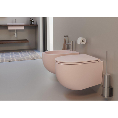QeramiQ Élan Bidet - 53x36cm - mat roze