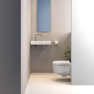 Clou Mini Wash Me lave-mains 56x24cm trou de robinet à gauche Céramique Blanc