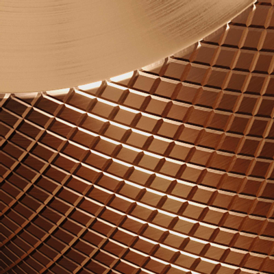 Brauer Copper carving Wastafelmengkraan opbouw - hoog - model a - PVD - geborsteld koper