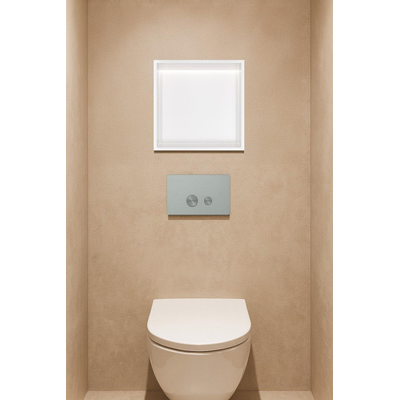 Hotbath &MORE Inbouwbox of inbouwnis - 30x30x10 - with LED IP44 - Mat wit