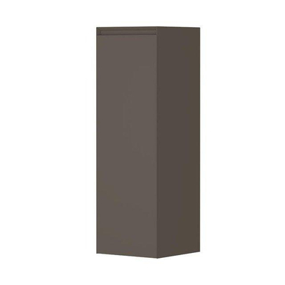 INK armoire salle de bain 106x35x35cm 1 porte gauche/droite pivotante sans poignée laqué Mat Taupe
