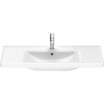 Duravit D-neo Wastafel - 100.5x48cm - met 1 kraangat - met overloop - wit