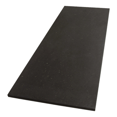 Sanicalss CorStone13 Plan vasque 119.6x45.7x2cm noir avec 2 vasques blanches