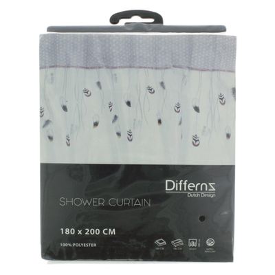 Differnz Rideau de douche Dreamer Polyester 180x200cm Multi