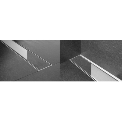 Easy Drain Multi TAF caniveau de douche à plaque simple 120cm avec grille Zero design inox