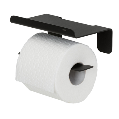 Tiger Colar Porte-papier toilette - avec planchette - Noir
