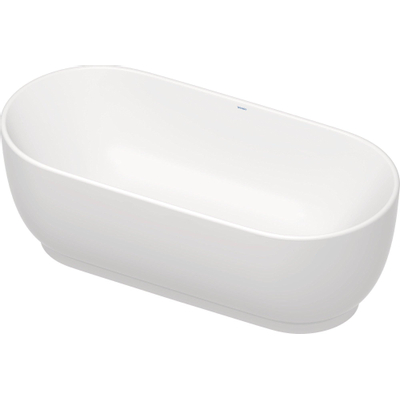 Duravit Luv Vrijstaand bad - 1800x850mm - met mantel - inclusief af- en overloopgarnituur - mat wit