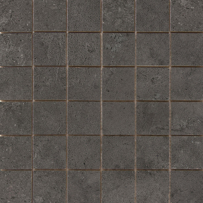 Terravito Velaro carrelage mural et de sol - 30x30cm - effet béton - mosaïque Antracite mat (anthracite)