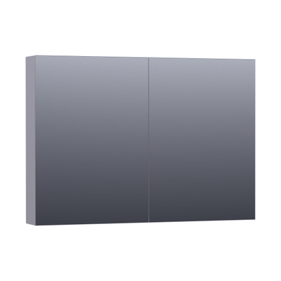 BRAUER Impress Deluxe spiegelkast – 99x70x15 cm – directe LED – Grijs mat