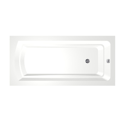 Xenz Bodysize Ligbad - 190x90x48 - afvoer uiteinde - acryl - wit