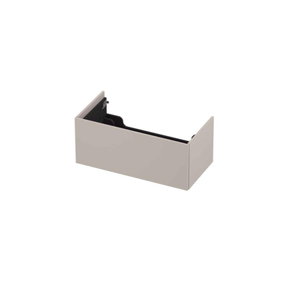 INK Wastafelonderkast - 90x45x37.6cm - 1 lade - push to open - MFC - Ivoor eiken