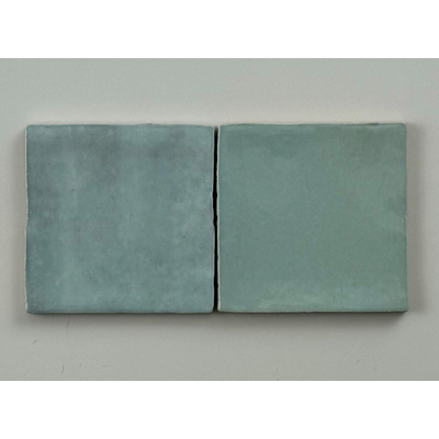 ÉCHANTILLON Terravito Mellina Carrelage mural en céramique - 10x10cm - 8mm - Bleu clair