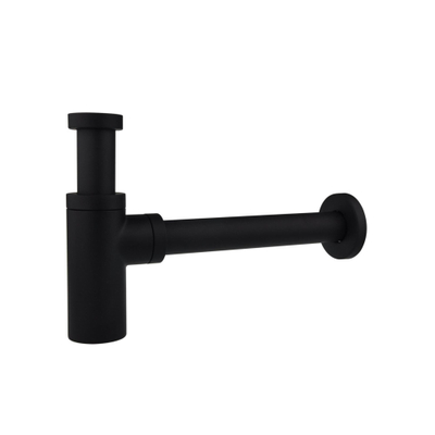 FugaFlow Efficiente Sobrado design siphon à cupule 1.1/4" pour lavabo mat noir -