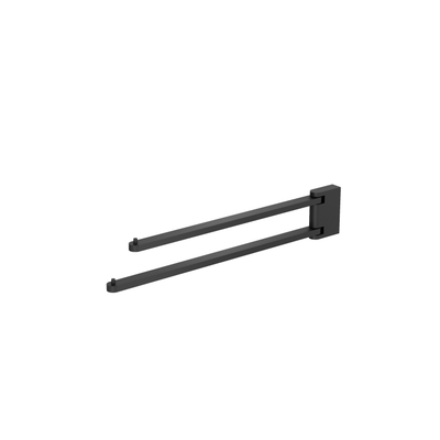 Crosswater MPRO Barre à serviettes - 44,6 cm - pivotante - noir mat