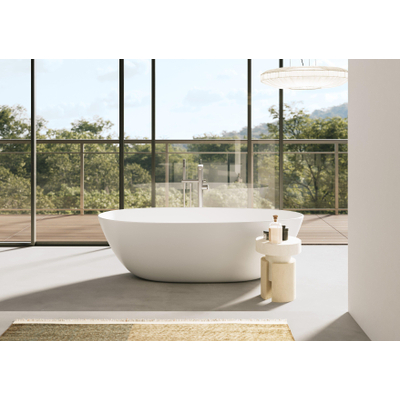 Villeroy & Boch Antao 1 greeps staande badkraan - Brushed Nickel (rvs)