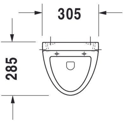 Duravit Fizz Urinoir Fizz afzuigend - voor deksel - met bevestiging - met achterinlaat - wit
