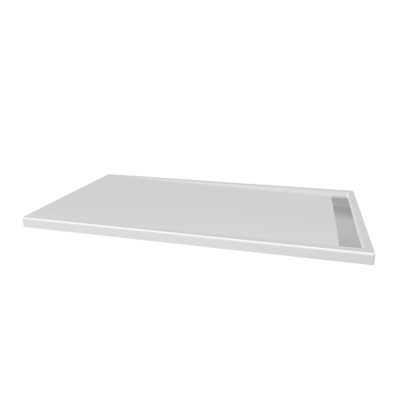 Xenz Easy Tray douchevloer - 150x90x5cm - acryl - zonder gootcover - wit