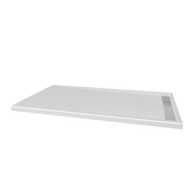 Xenz easy tray douchevloer 150x90x5cm rechthoek acryl wit