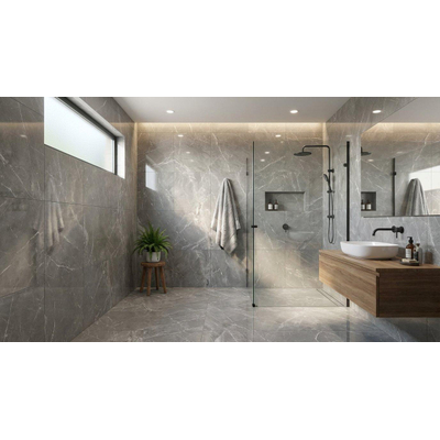 Prissmacer Cerámica Fior Di Bosco Carrelage sol & mur - 60x60cm - 10.0mm - rectifié - Gris