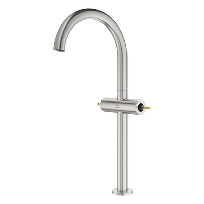 Grohe Atrio private collection XL-size wastafelmengkraan z/grepen supersteel