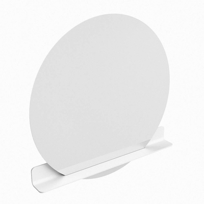 Mondiaz SPOT miroir – Ø 110 cm – avec tablette – Talc (blanc)
