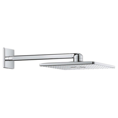 Grohe SmartControl Ensemble de douche - mitigeur thermostatique encastré - boîtier d'installation - pomme de douche - douchette à main - coude de raccord mural - flexible de douche - chrome